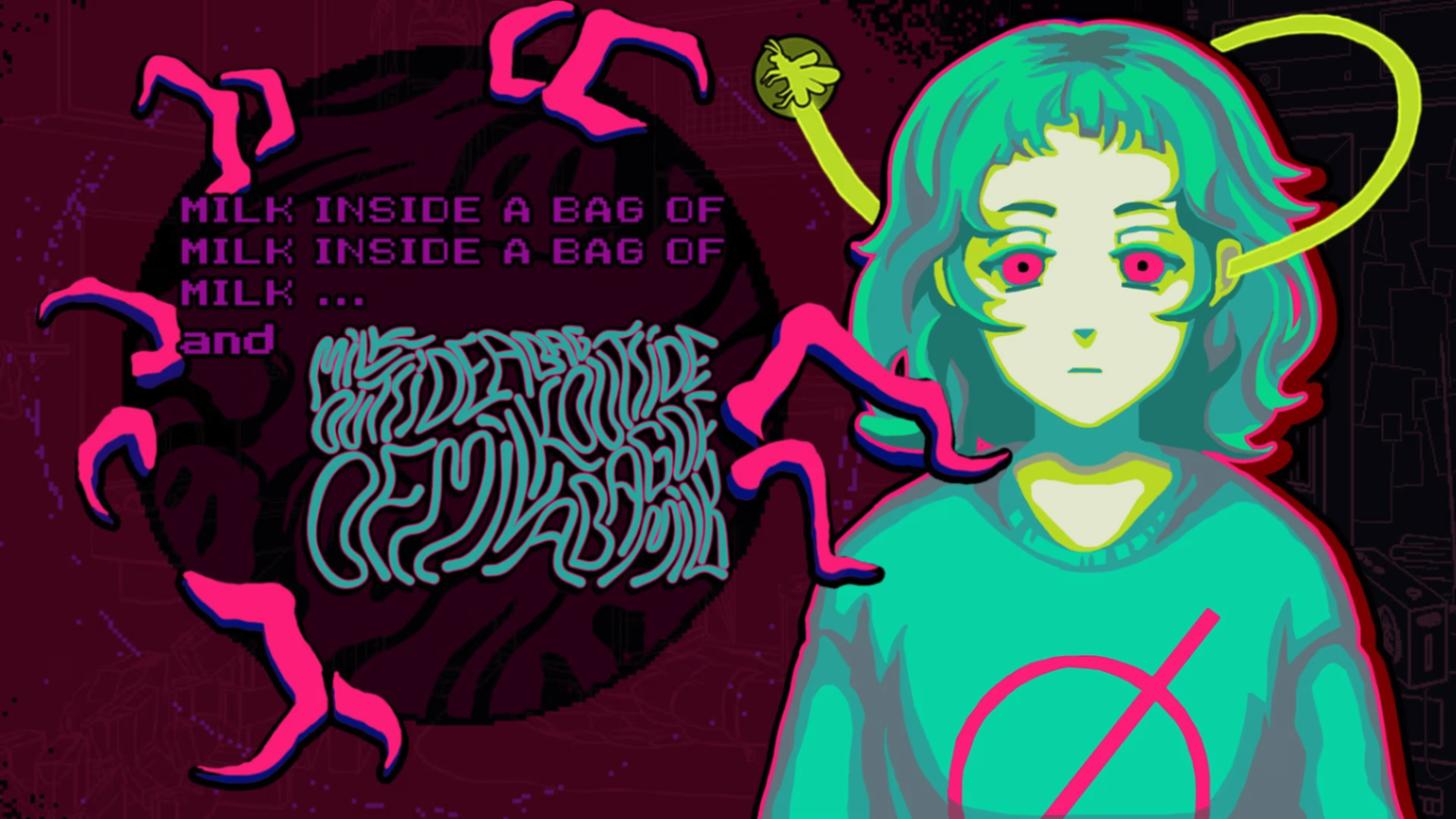 Milk inside a bag of milk inside a bag of milk